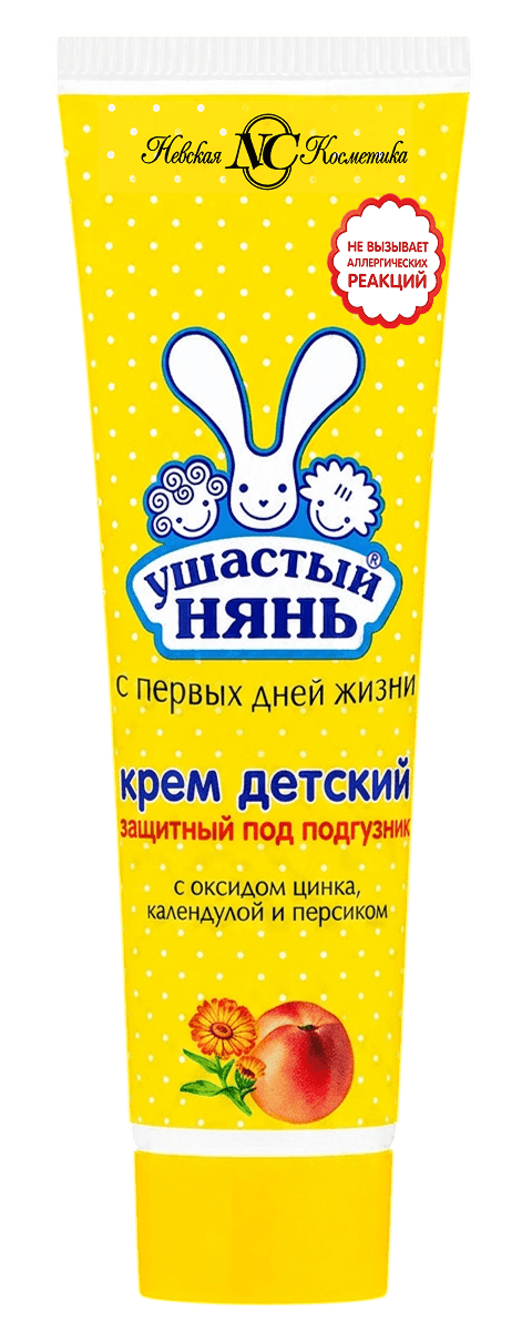 Крем детский защитный под подгузник Ушастый нянь 100 мл