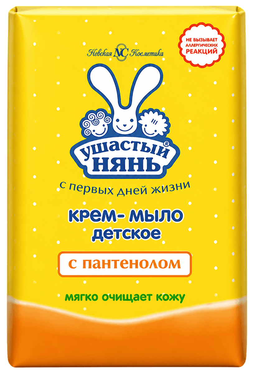 Крем-мыло детское с пантенолом Ушастый нянь 90 г