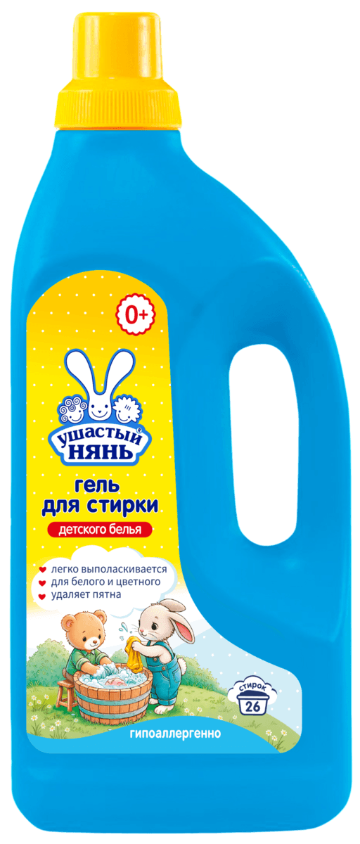 Гель для стирки детского белья Ушастый нянь 1,2 л
